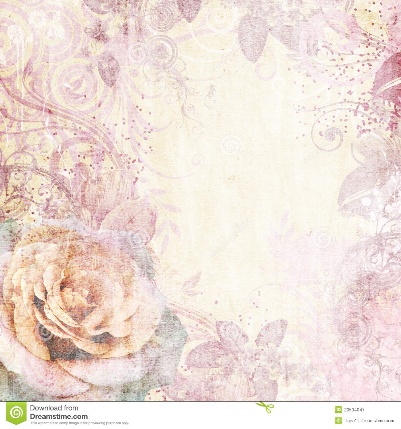 Detail Flower Vintage Background Nomer 52