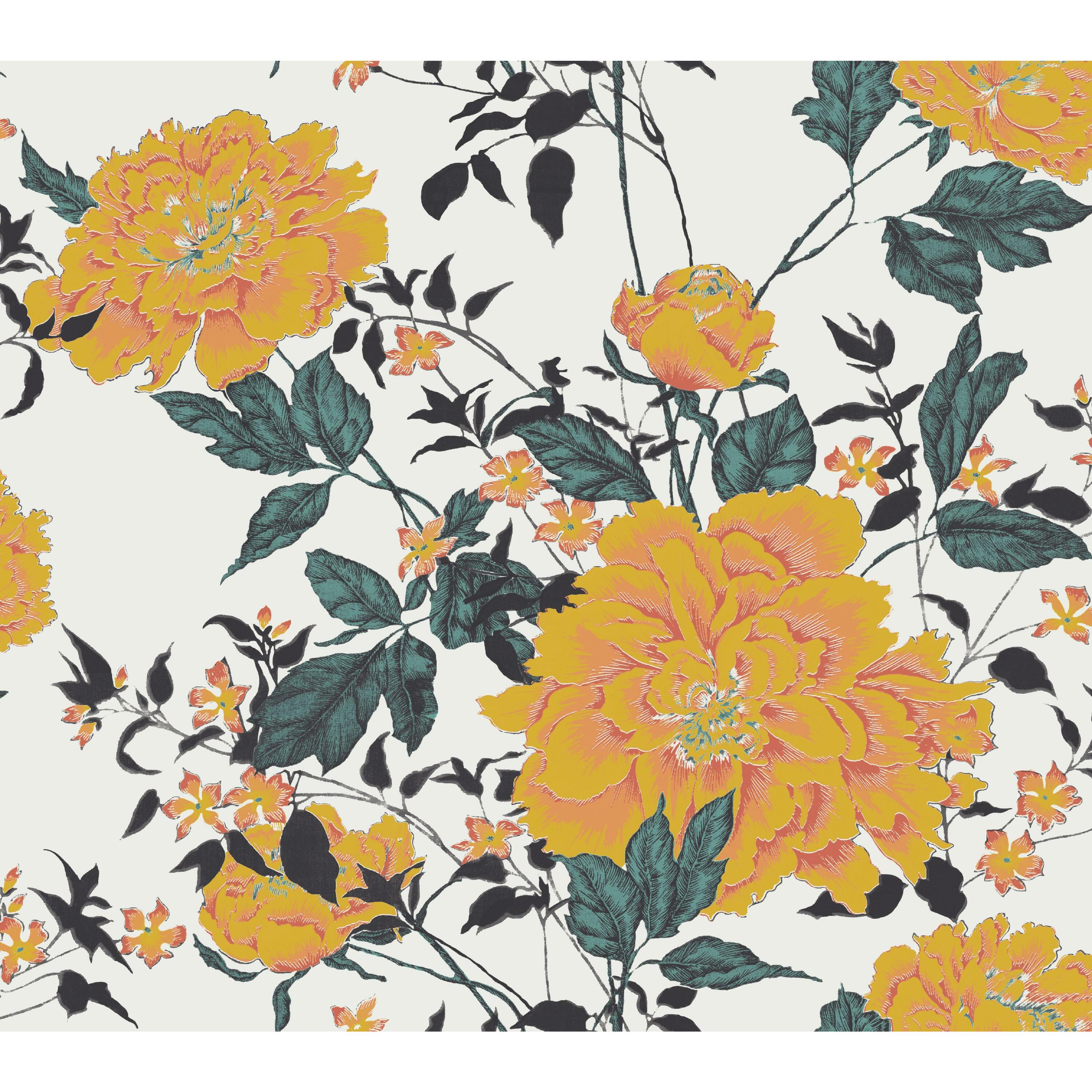 Detail Flower Vintage Wallpaper Nomer 34