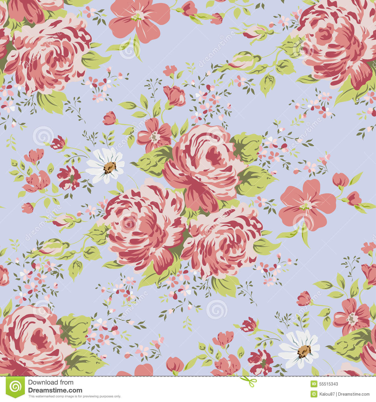 Detail Flower Vintage Wallpaper Nomer 41