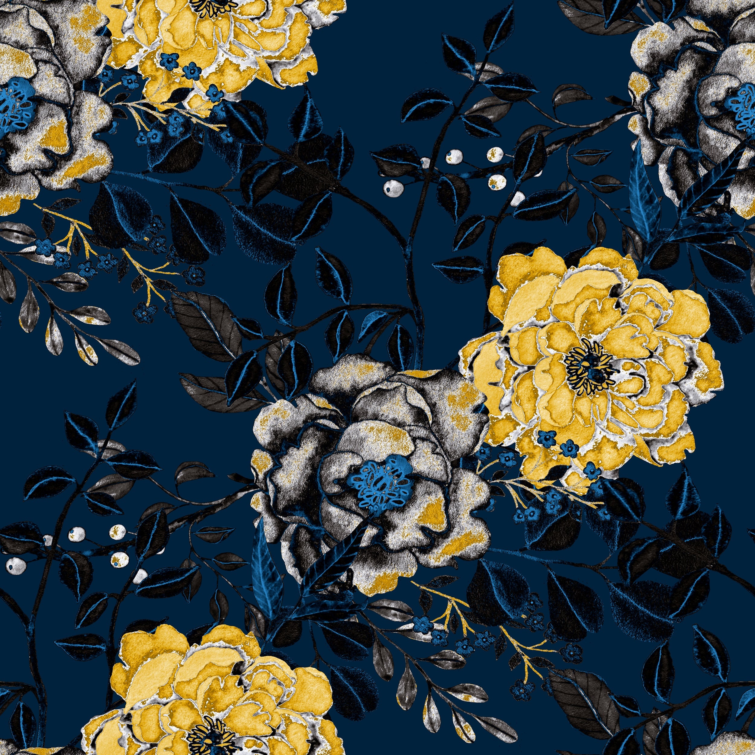 Detail Flower Vintage Wallpaper Nomer 46