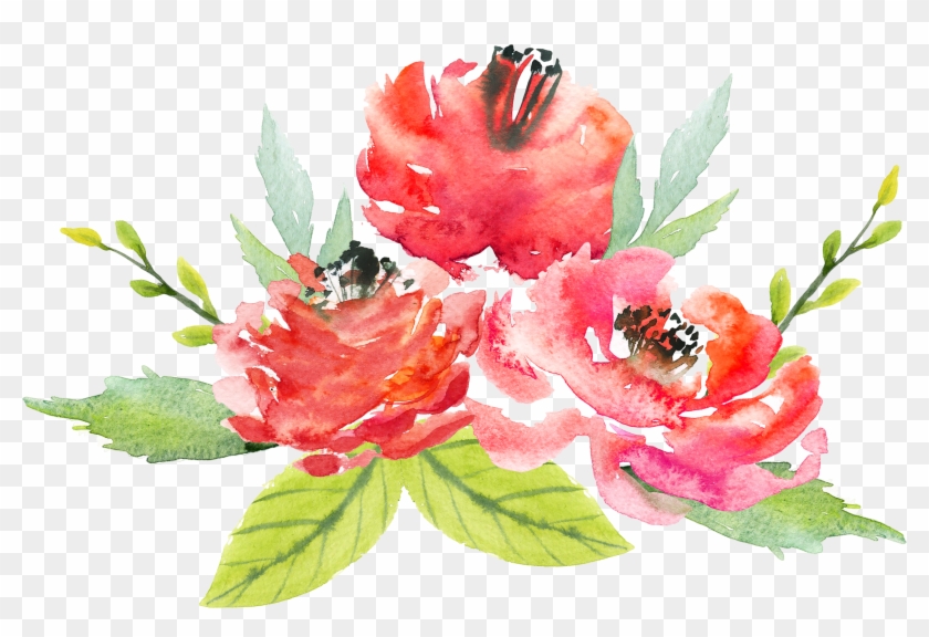 Detail Flower Water Color Png Nomer 21