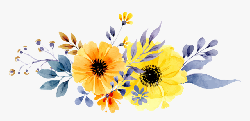 Detail Flower Water Color Png Nomer 48