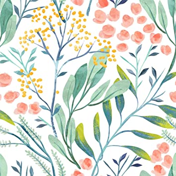 Detail Flower Watercolor Wallpaper Nomer 14