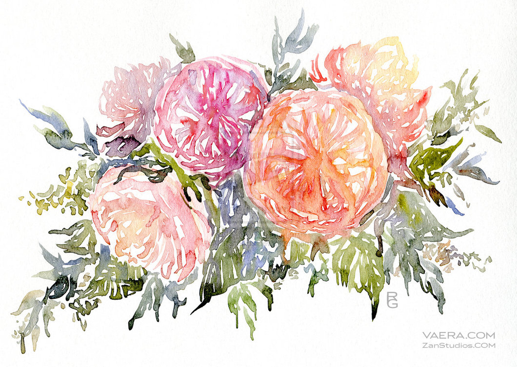 Detail Flower Watercolor Wallpaper Nomer 23