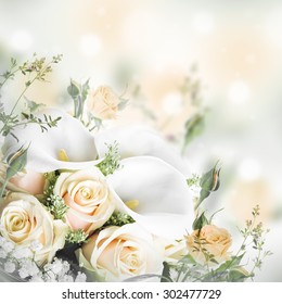 Detail Flower Wedding Background Nomer 38