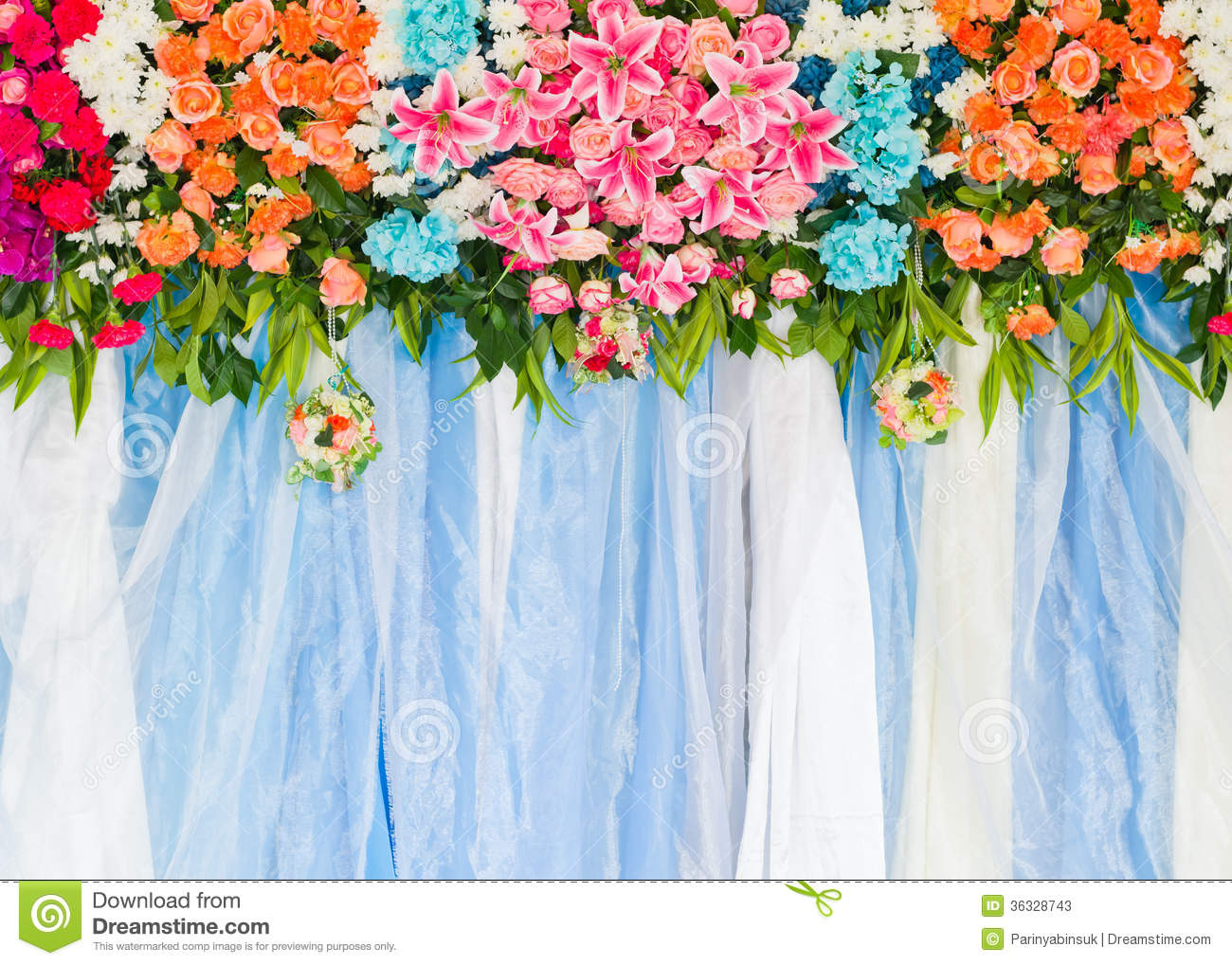 Detail Flower Wedding Background Nomer 41