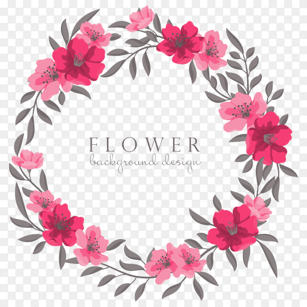 Detail Flower Wreath Vector Png Nomer 48