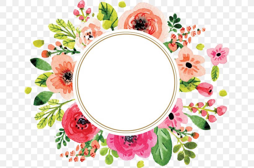 Detail Flower Wreath Vector Png Nomer 10