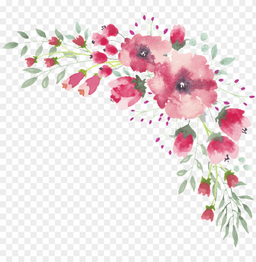 Detail Flowers Border Transparent Nomer 3