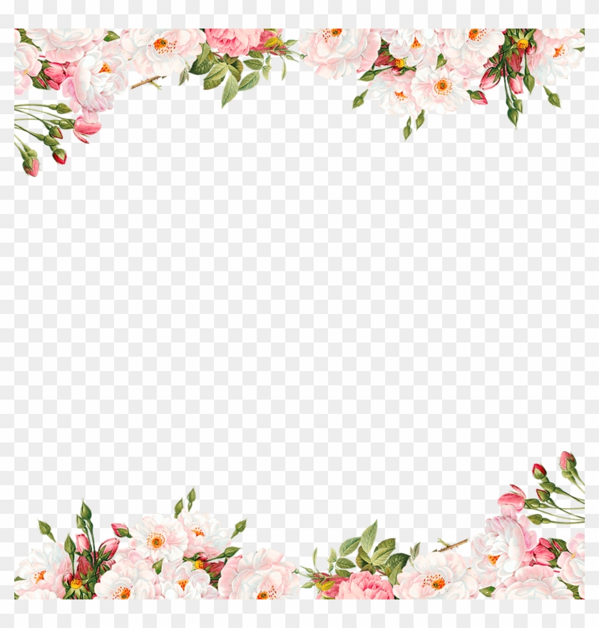 Detail Flowers Border Transparent Nomer 4