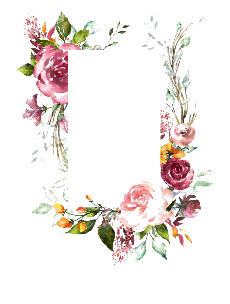 Detail Flowers Frame Nomer 34