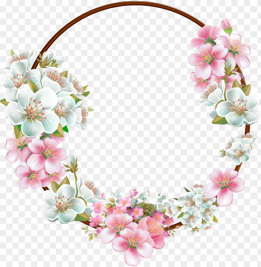 Detail Flowers Frame Nomer 41