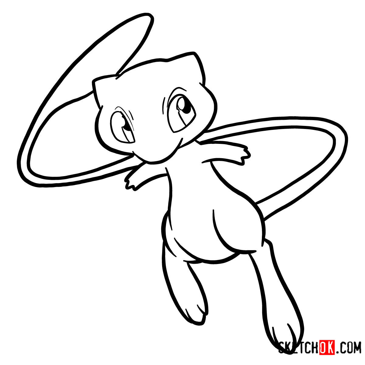 Detail Mew Sketch Nomer 2