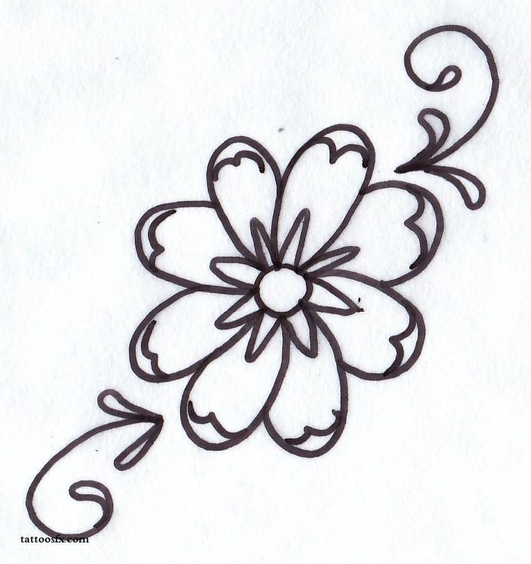 Detail Vorlagen Blumen Tattoo Nomer 9