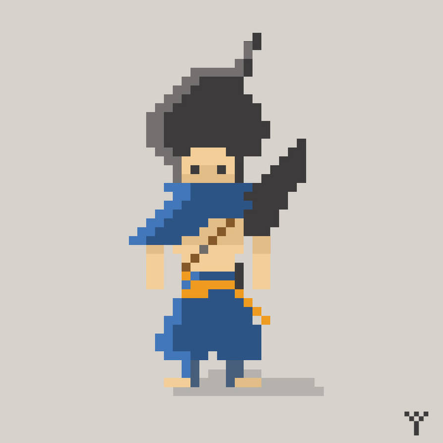 Detail Yasuo Pixel Art Nomer 23