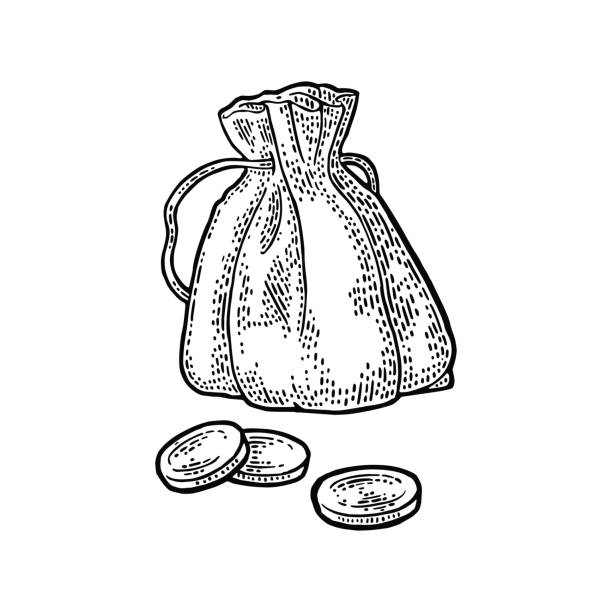 Detail Bag Of Coins Clipart Nomer 24