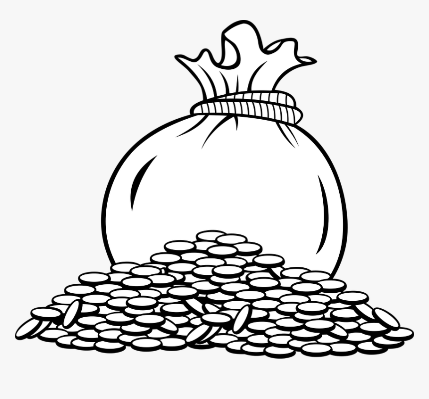 Detail Bag Of Coins Clipart Nomer 37