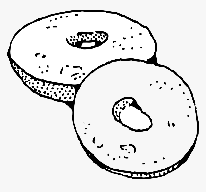 Detail Bagel Clipart Black And White Nomer 4