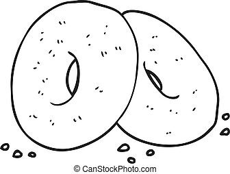 Detail Bagel Clipart Black And White Nomer 39