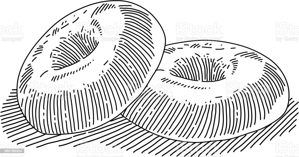 Detail Bagel Clipart Black And White Nomer 51