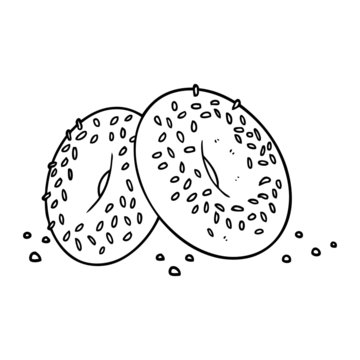 Detail Bagel Clipart Black And White Nomer 8