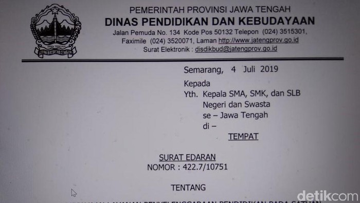 Detail Bagian Kepala Surat Nomer 16