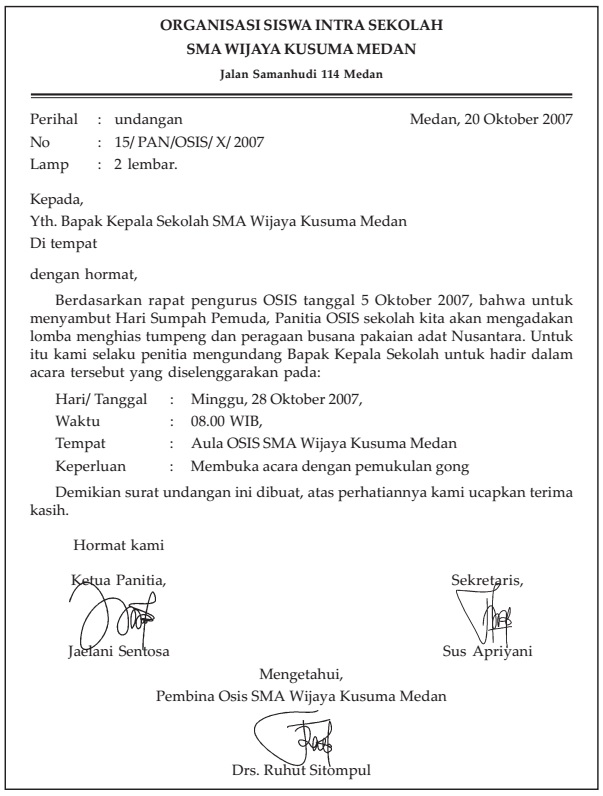 Detail Bagian Kepala Surat Nomer 47