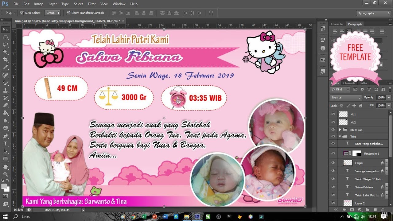 Detail Baground Kartu Nama Bayi Nomer 52