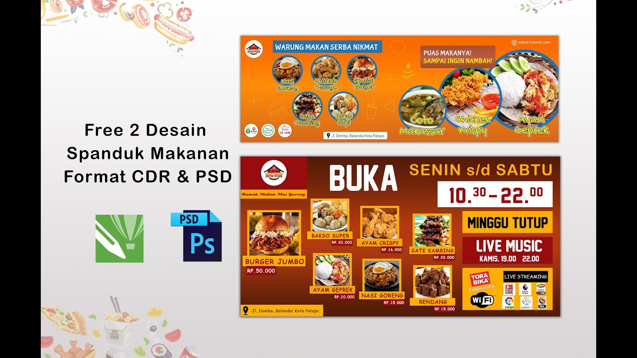 Detail Baground Spanduk Makanan Nomer 17