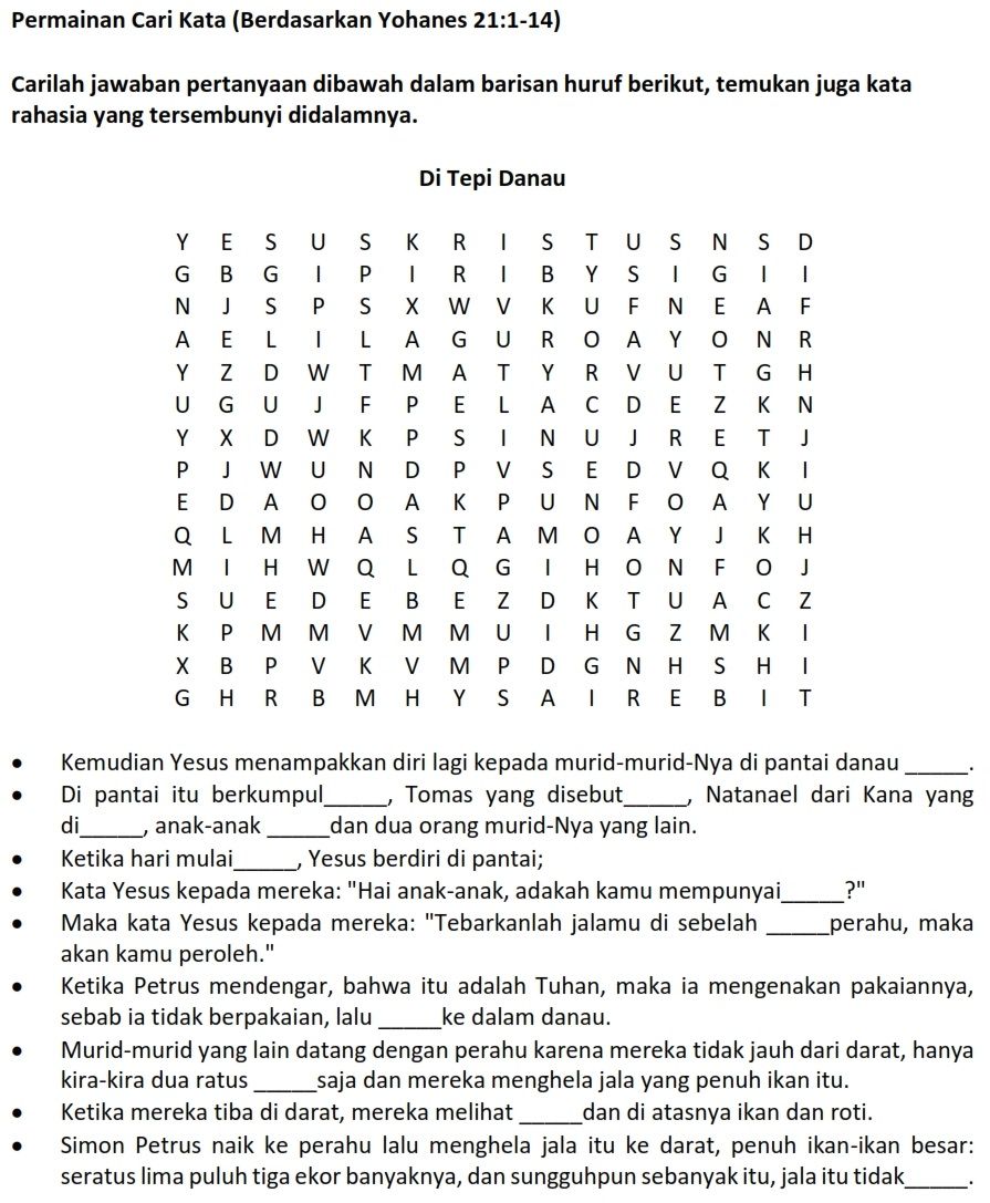 Detail Bahan Ajar Sekolah Minggu Bergambar Nomer 35