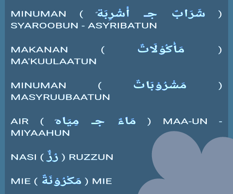 Detail Bahasa Arab Susu Kotak Nomer 8