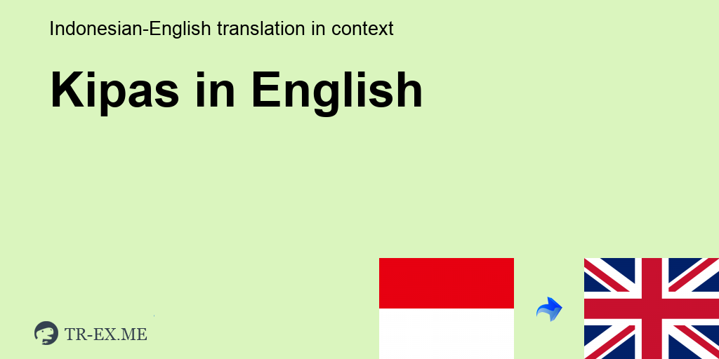 Bahasa Inggris Kipas Tangan - KibrisPDR