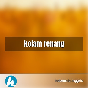 Detail Bahasa Inggris Kolam Renang Nomer 34