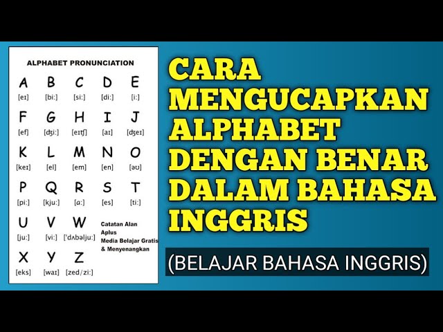 Detail Bahasa Inggrisnya Abc Sampai Z Nomer 5