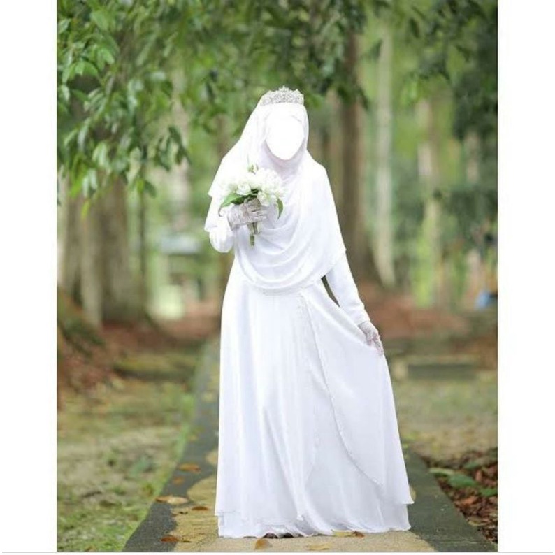 Detail Baju Akad Nikah Muslimah Simple Nomer 40