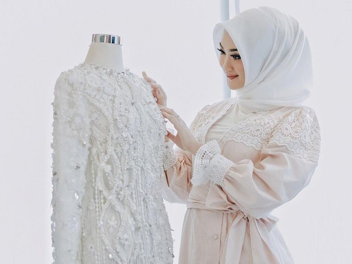 Detail Baju Akad Nikah Simple Hijab Nomer 20