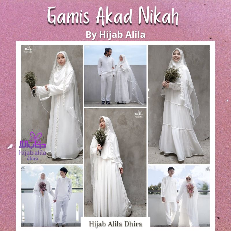 Detail Baju Akad Nikah Simple Hijab Nomer 28