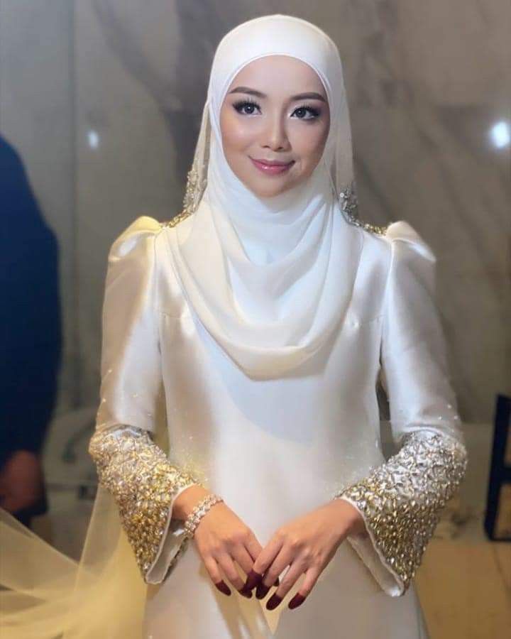 Detail Baju Akad Nikah Simple Hijab Nomer 38