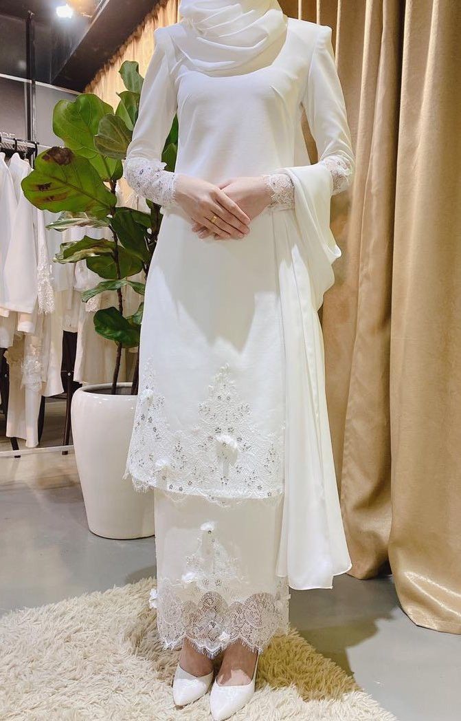 Detail Baju Akad Nikah Simple Hijab Nomer 6