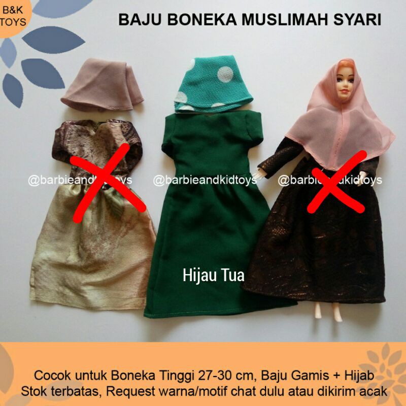 Detail Baju Barbie Muslimah Nomer 9