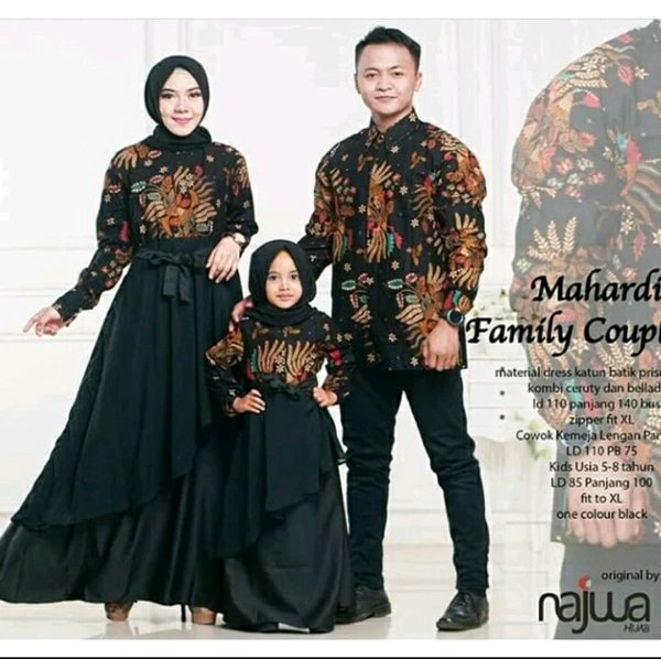 Detail Baju Batik Couple Keluarga Modern Nomer 17