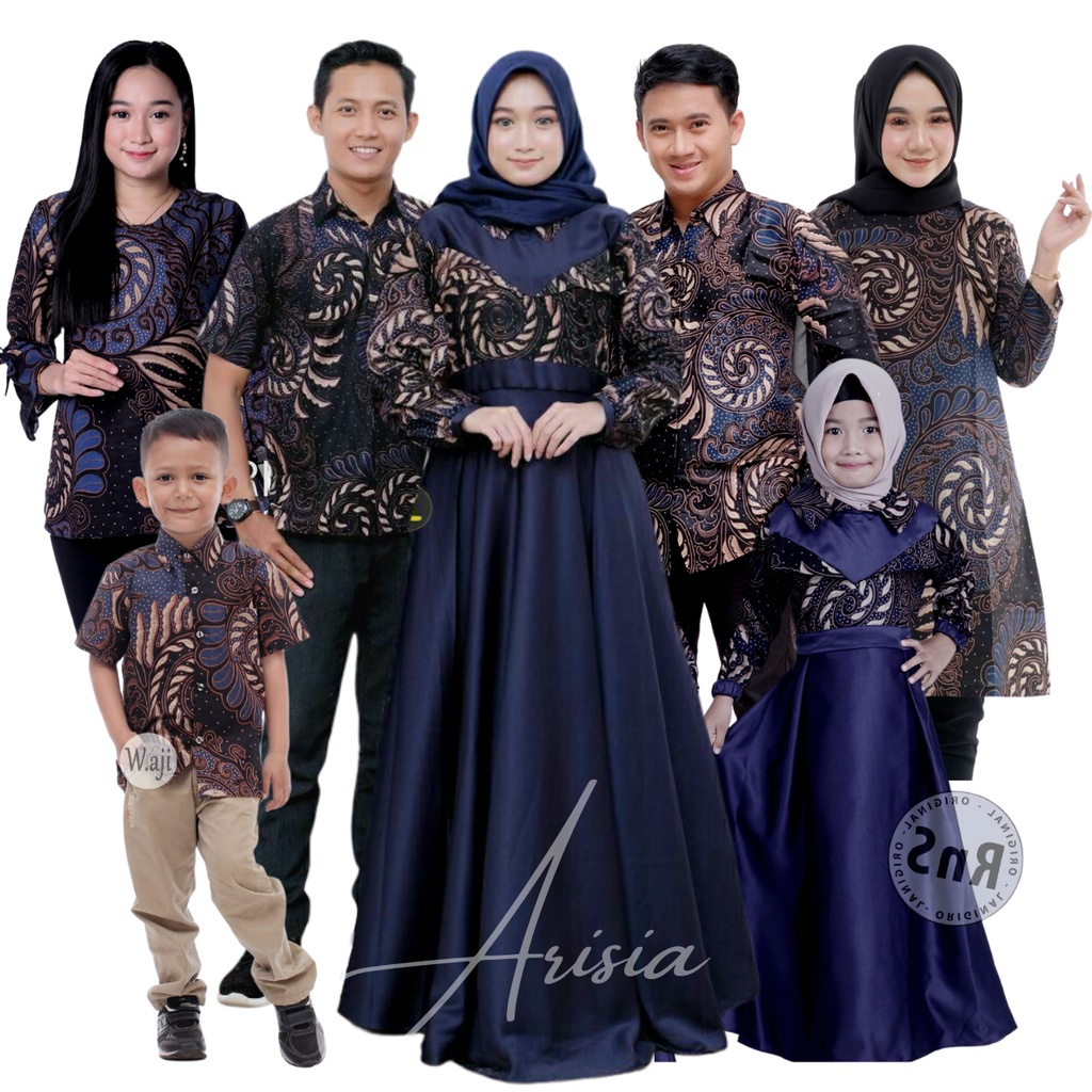 Detail Baju Batik Couple Keluarga Modern Nomer 24