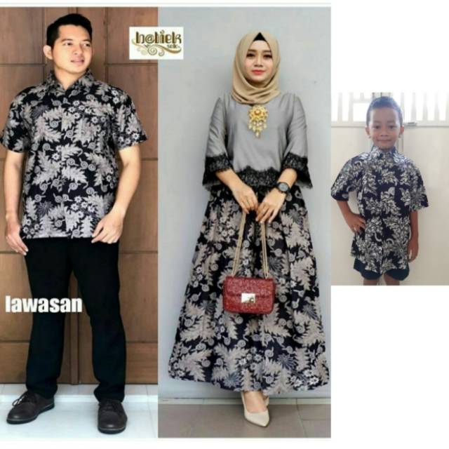 Detail Baju Batik Couple Keluarga Modern Nomer 26