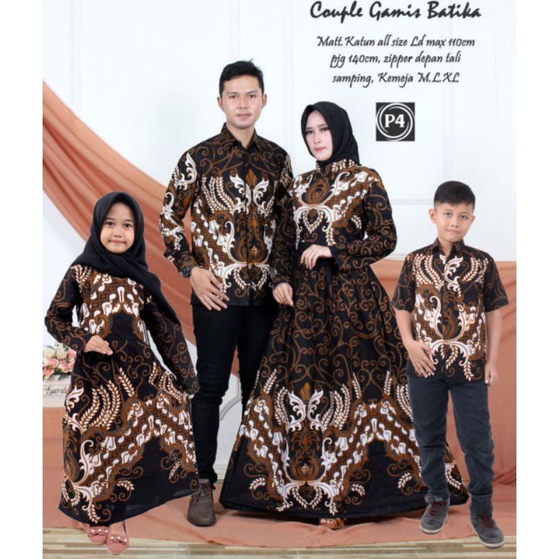Detail Baju Batik Couple Keluarga Modern Nomer 48