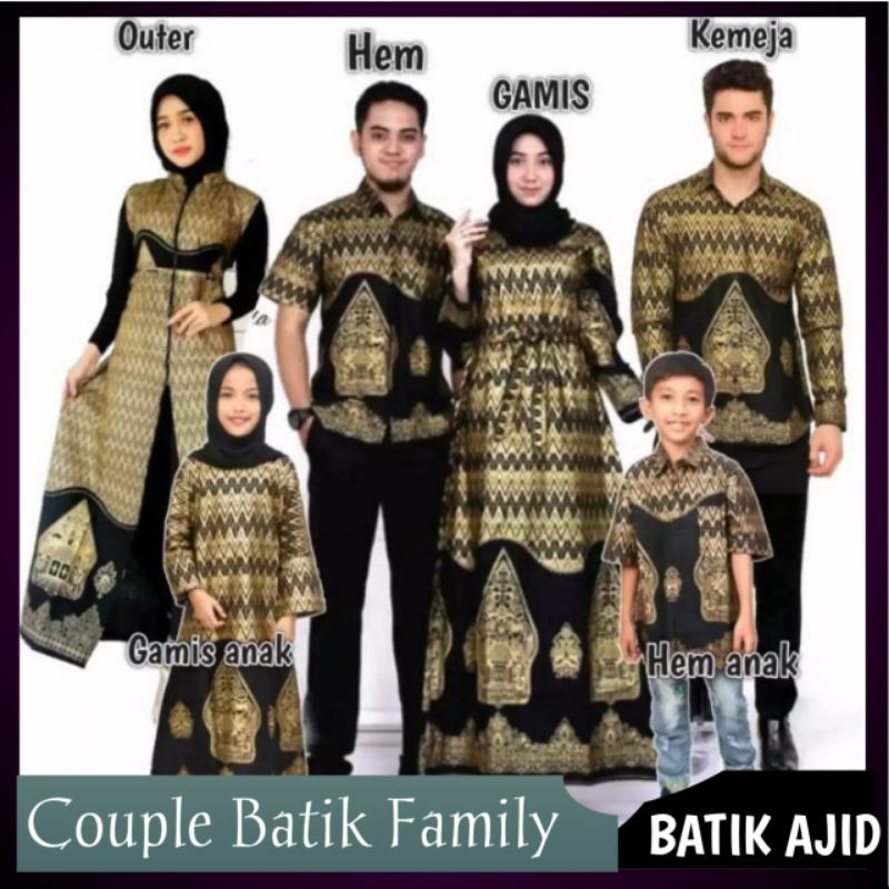 Detail Baju Batik Couple Keluarga Modern Nomer 55