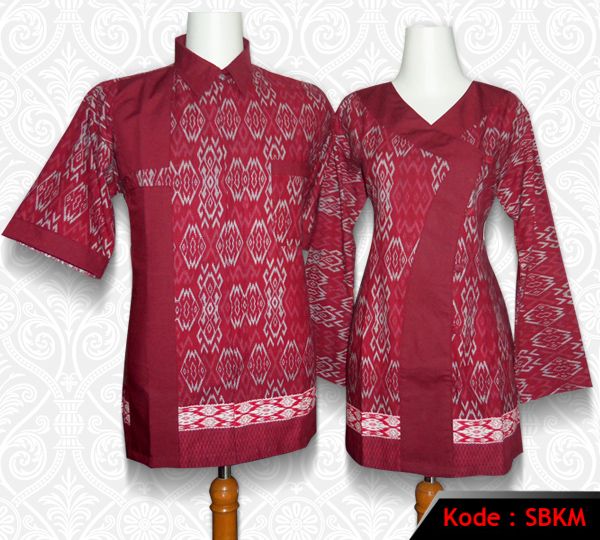 Detail Baju Batik Kerja Kombinasi Nomer 17