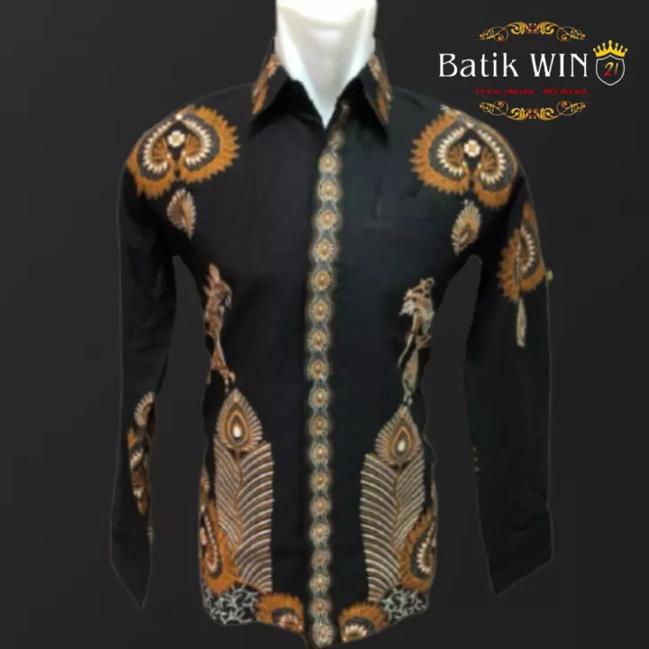 Detail Baju Batik Kerja Kombinasi Nomer 51