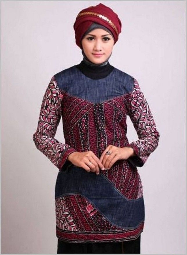 Detail Baju Batik Kerja Muslim Modern Nomer 3