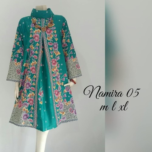 Detail Baju Batik Kerja Muslim Modern Nomer 45