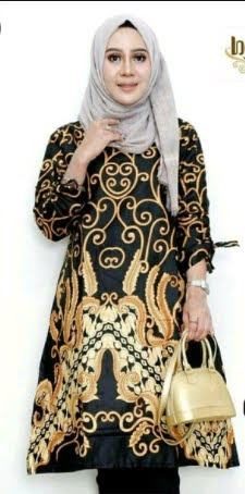 Detail Baju Batik Kerja Muslim Modern Nomer 52